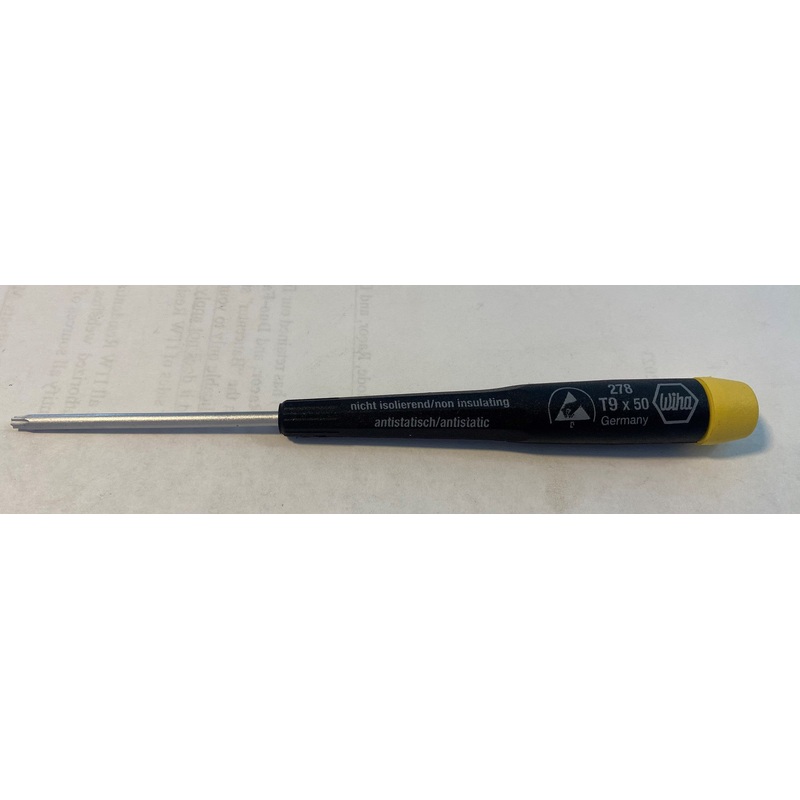 Wiha 27829 ESD  Safe Precision Torx Screwdriver T9 x 50mm Germany