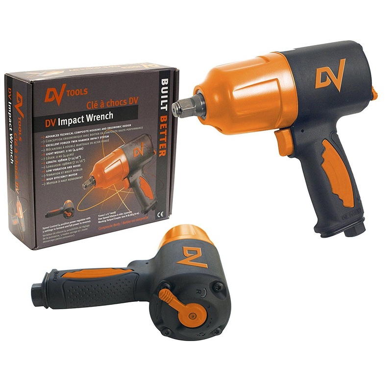 DV Tools T1000 Heavy Duty 1/2" Composite Air Impact Gun