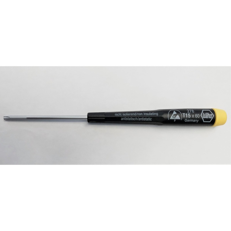 Wiha 27815 T15 x 60 Non Insulating Antistatic Torx Driver Germany