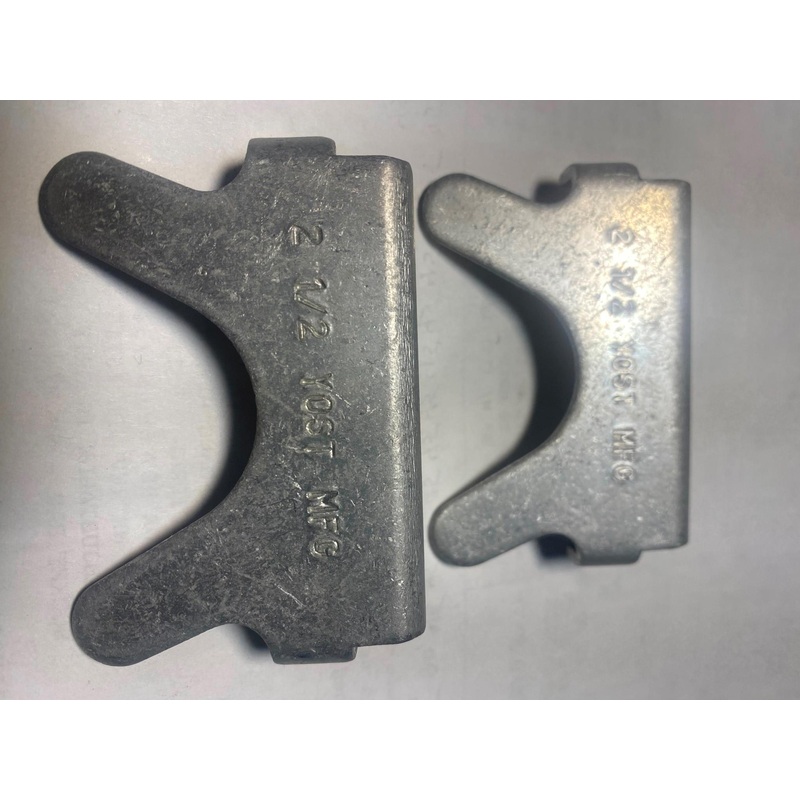 Yost Vises Model 325 Vise Jaw Caps Non Magnetic Aluminum Finish 2-1/2"