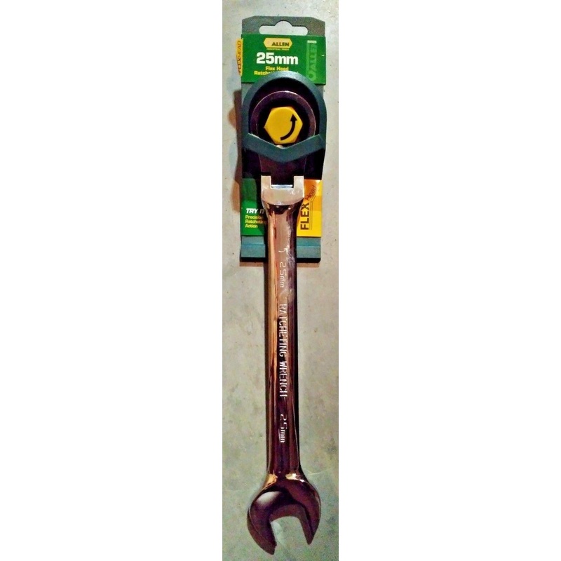 Allen 26525 25MM Flex Head Ratcheting Polish Combination Wrench