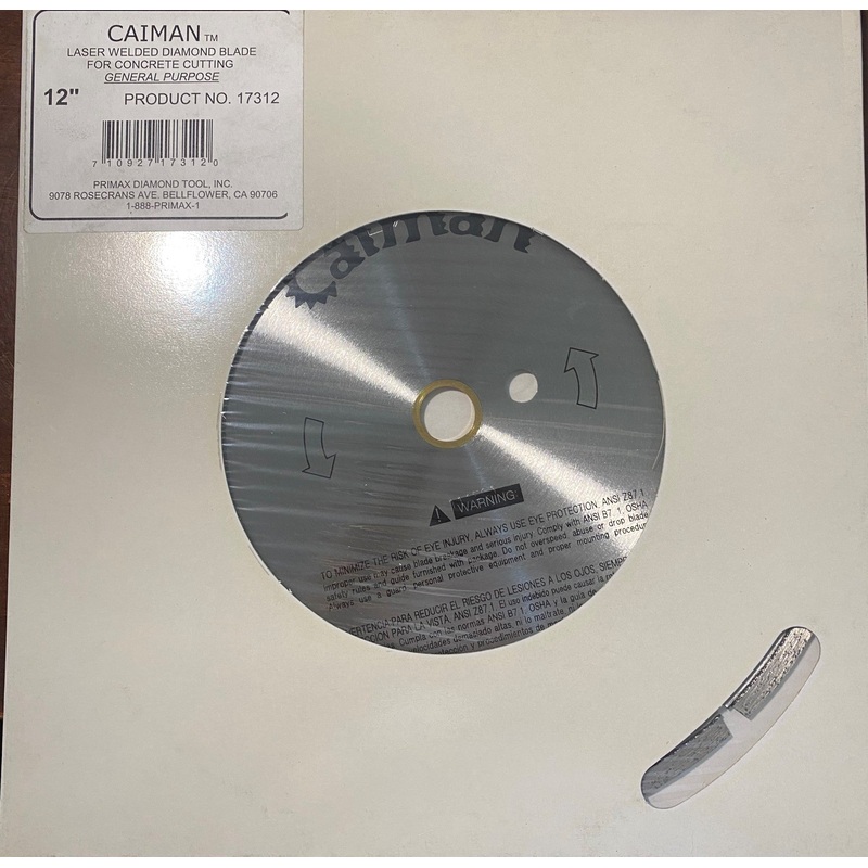 Caiman 17312 12" Diamond Cutting Saw Blade