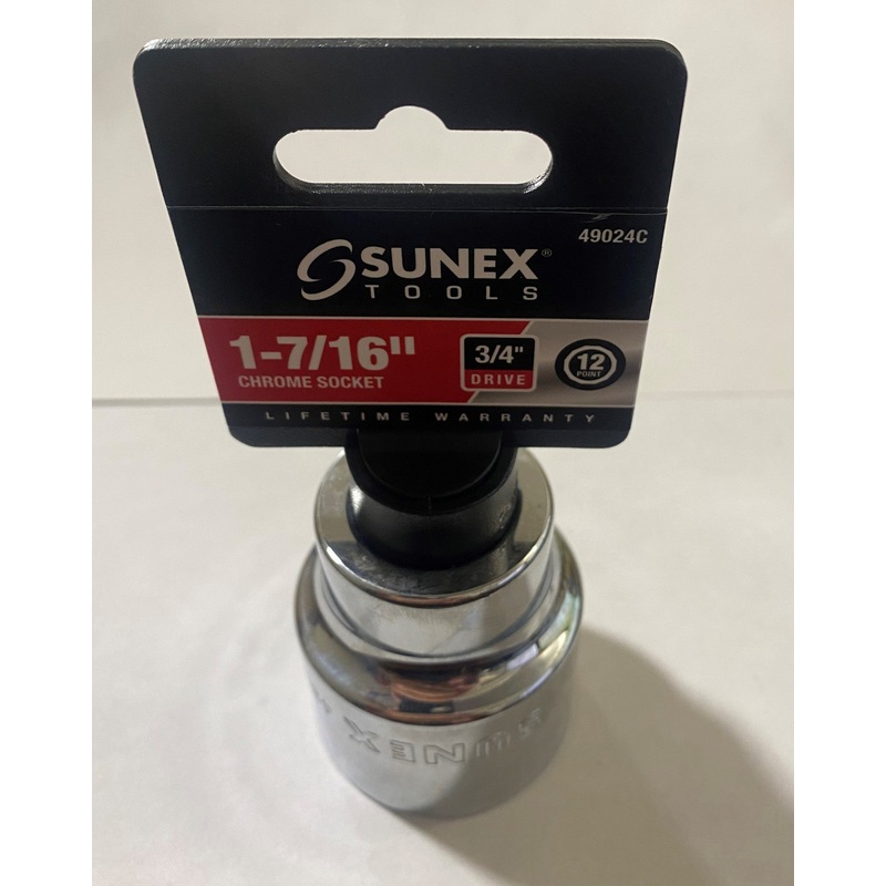 Sunex 49024C 3/4" Drive 1-7/16" 12 Point Socket
