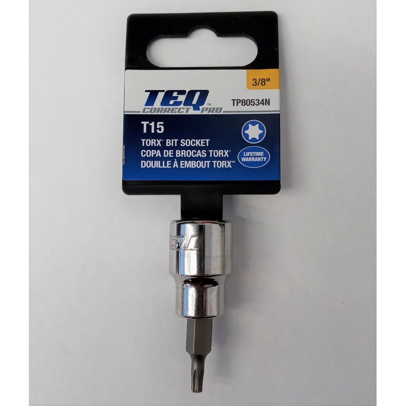 TEQ TP80534N Correct Pro 3/8" Drive Torx Bit Socket T15