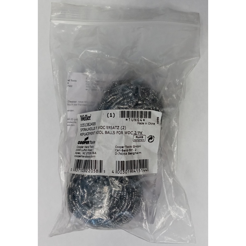Weller 0051382499 Replacement Metal Wool Balls for WDC