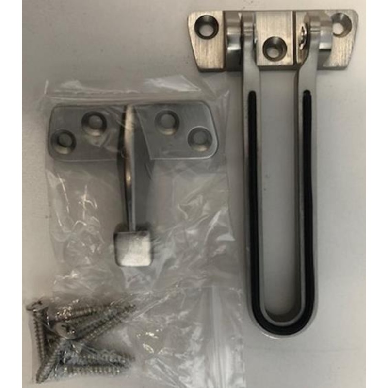 Taymor 37-3081SN Door Guard with Built in Rubber Bumper, Satin Nickel