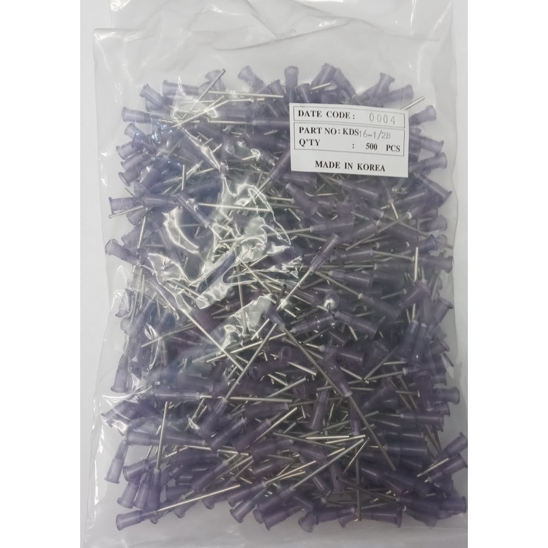 Weller KDS16112B Purple Hub 1-1/2" Dispensing Needles 16 Gauge 500pcs