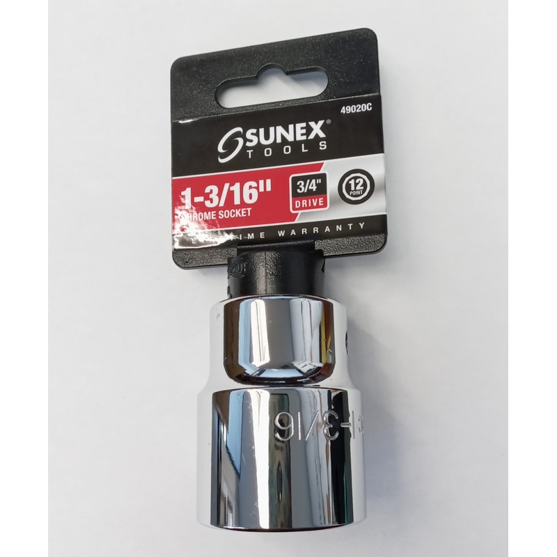 Sunex 49020C 3/4" Drive 1-3/16" Socket 12 Point