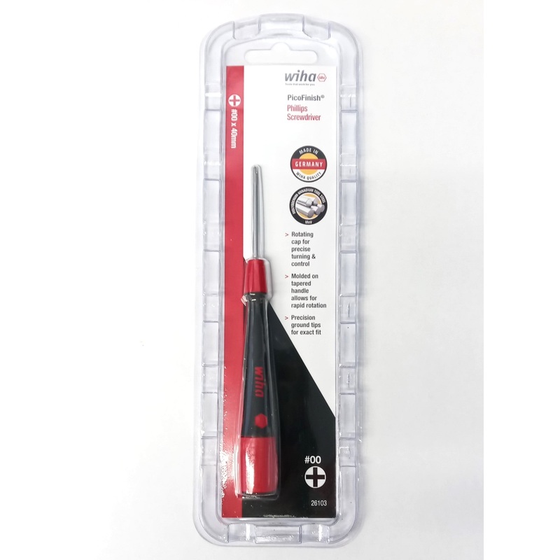 Wiha 26103 #00 x 40mm Phillips Screwdriver Germany