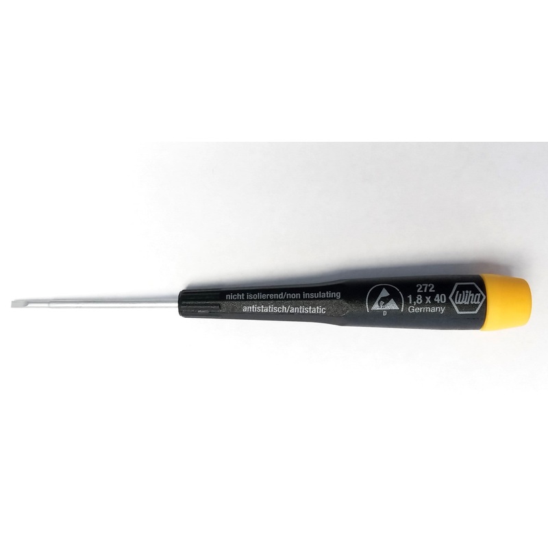 Wiha 27218 ESD Safe Precision Slotted Screwdriver 1.8 x 40mm Germany