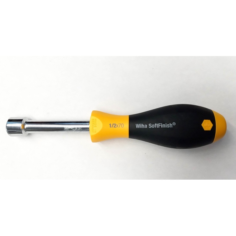 Wiha Tools 34343 1/2" SoftFinish Nut Driver Hollow Shaft Germany