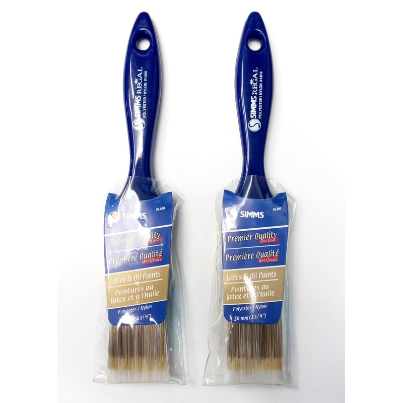Advance 89745 Premiere Quality Wall Brush 1-1/4' Wide Polyester Nylon Fill 2pcs.