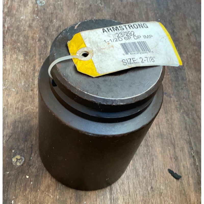 Armstrong 23-292 2-7/8" 1-1/2" Dr., 6pt Deep Impact Socket USA #5