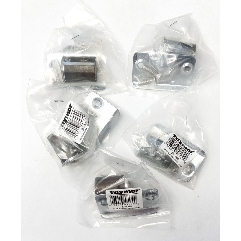 Taymor 20-1432N Nickel Drive-In Adjustable Jumbo Bullet Catch (5 Pieces)