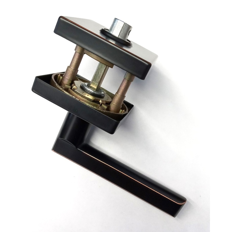 Taymor 30-D006734BRN Lever Passage Door Handle Aged Bronze Vega Style