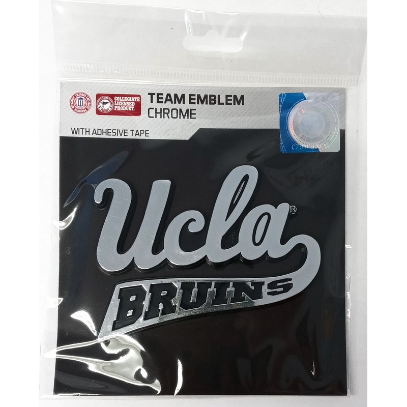 UCLA Bruins 07222 Molded Chrome Auto Emblem (New Old Stock: read description)