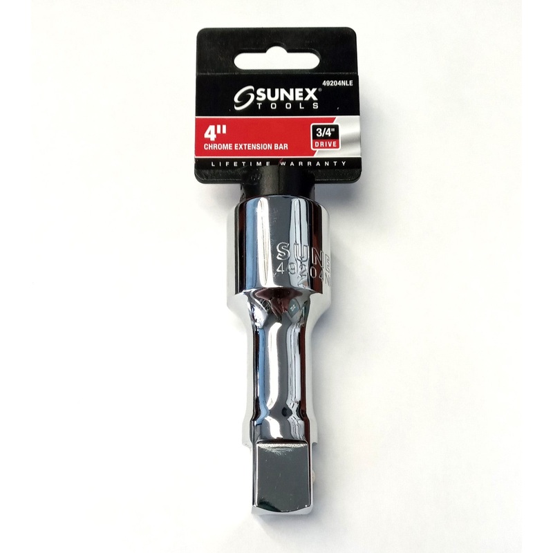Sunex 49204NLE 4" Chrome Extension Bar 3/4" Drive