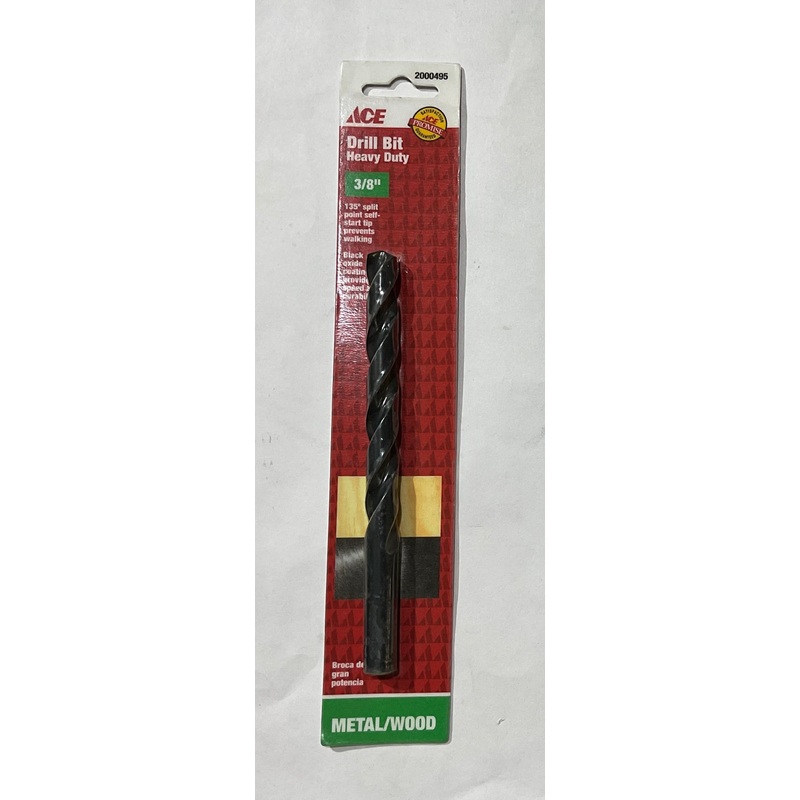 Ace 2000495 3/8" x 5" HD Metal/Wood drill bit
