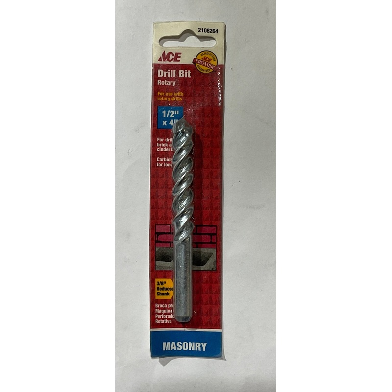 Ace 2108264 1/2" x 4" rotary masonry drill bit