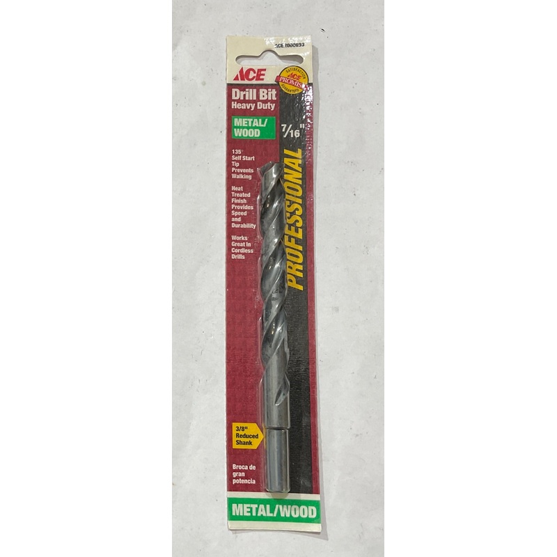Ace 7/16" x 5-1/2" HD drill bit for Metal/Wood ACE 2000693
