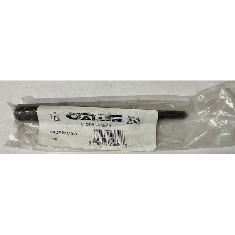 Allen 1/4" x 6" center punch 25648 USA #I-110