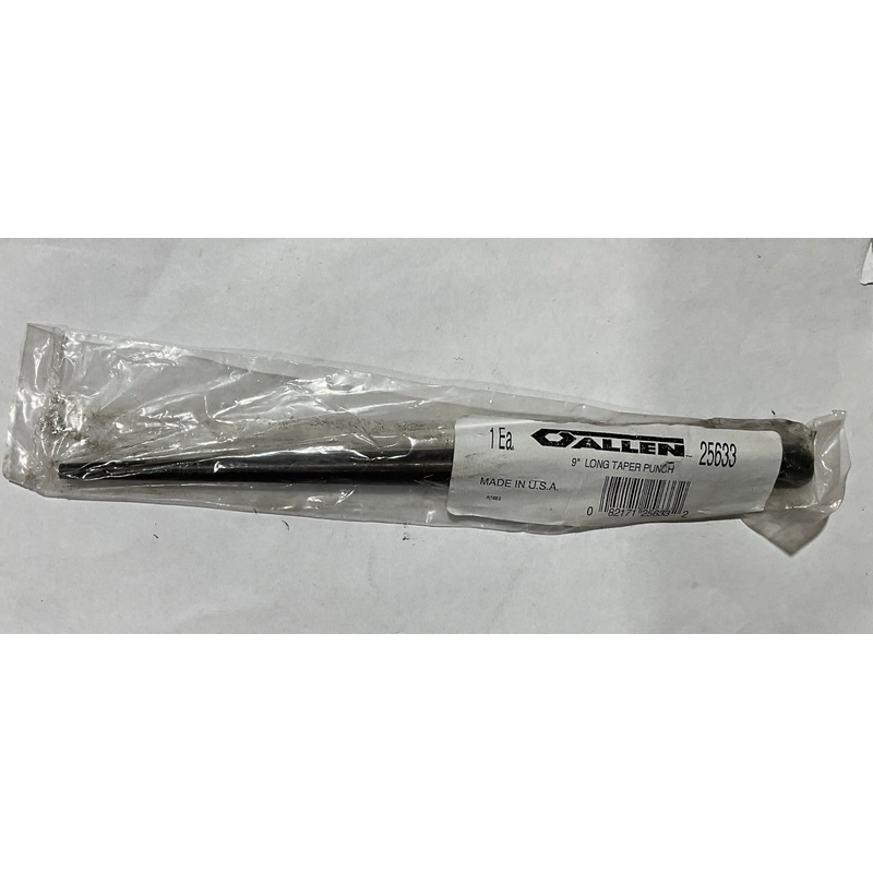Allen 25633 3/16" x 9" Long Taper Punch USA #I-30