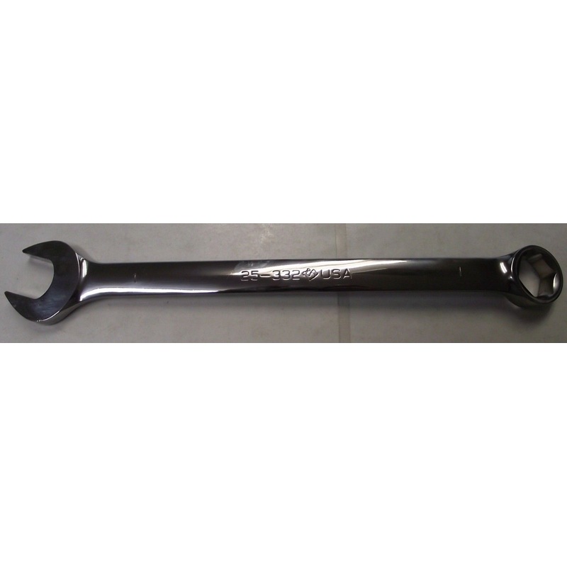 Armstrong 25-332 1" Full Polish Long Pattern Combination Wrench 6pt USA