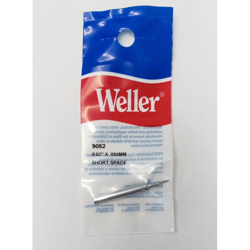 Weller 9052 Short Spade  Soldering Tip, 0.02" x 050mm Japan