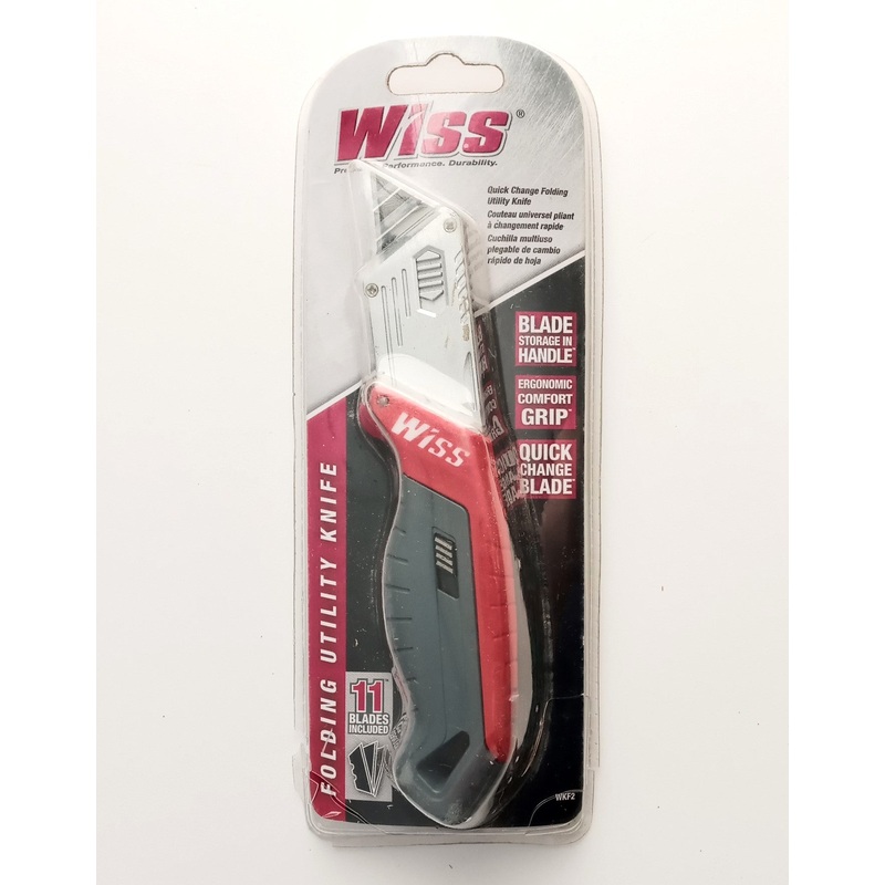 Wiss WKF2 Folding Utility Knife with 11 Blades Included