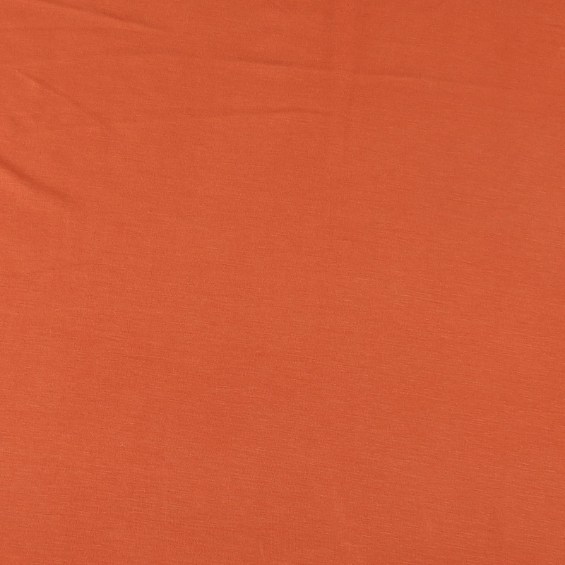 Solid Viscose Knit - ANYA - 001 - Burnt Orange