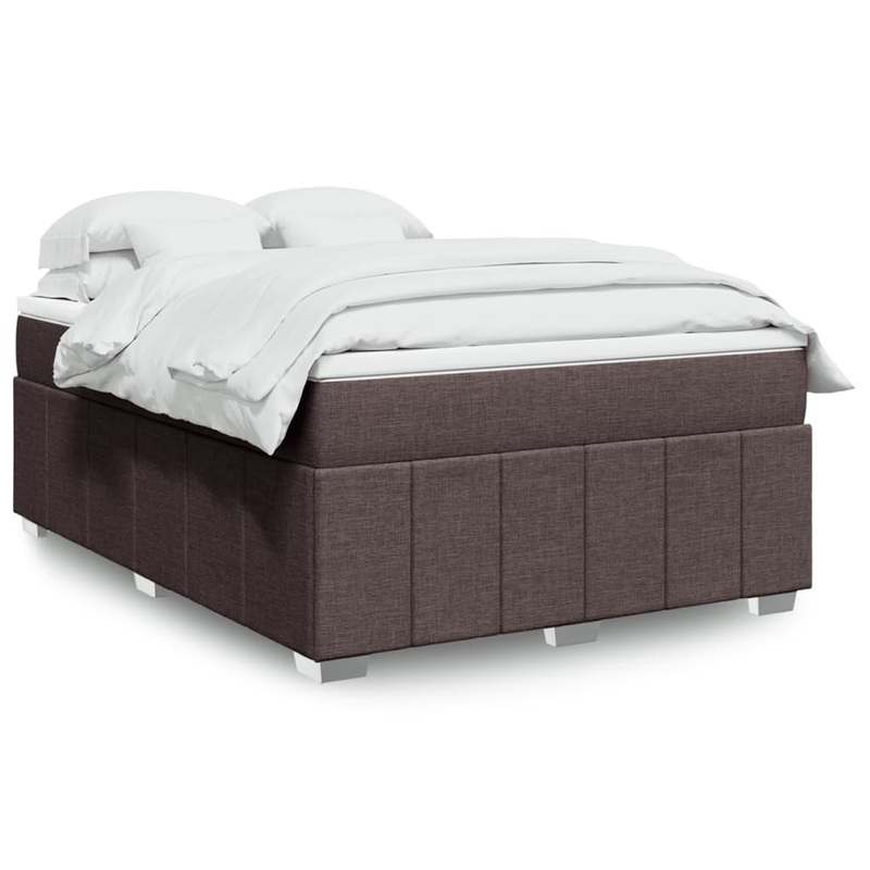 Sommier  lattes de lit avec matelas Marron fonc 160x200 cm